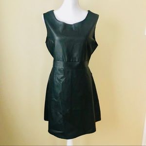 Black “Pleather” dress, Size XL